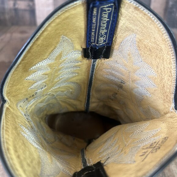 Panhandle Slim Vintage Teju Lizard Western Cowboy Boots Mens 11 D - Picture 9 of 12